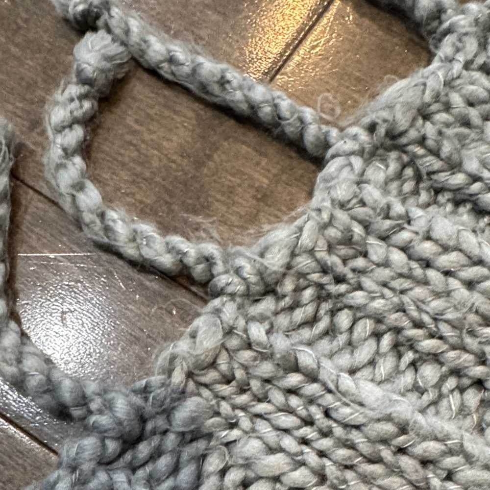 Soft Greenish Knit Throw Blanket